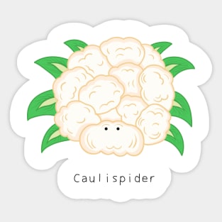 cute spider cauliflower Sticker